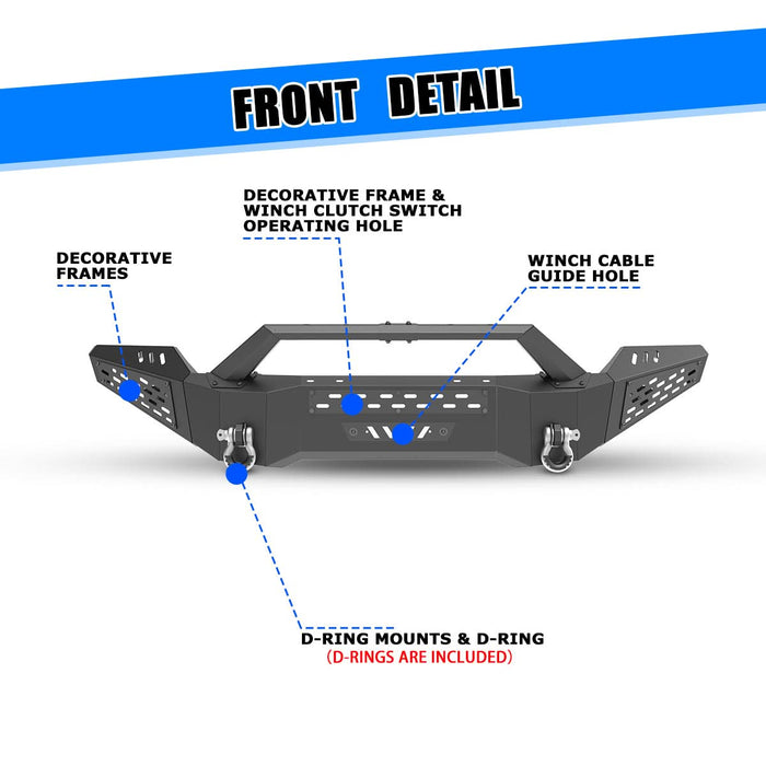 WOLFSTORM Front Bumper for 2011-2016 Ford F-250/F-350
