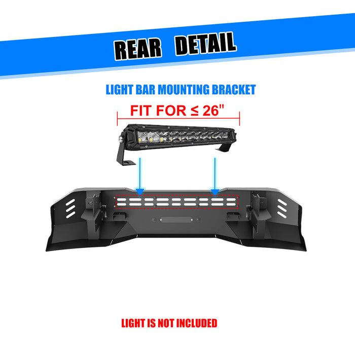 WOLFSTORM Front Bumper for 2022-2025 GMC sierra 1500