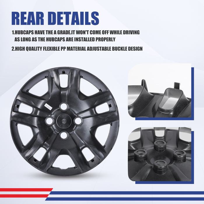 WOLFSTORM 16 Inch Hubcaps wheel cover Fit for 2007-2012 NISSAN SENTRA
