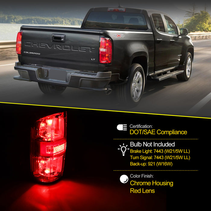 WOLFSTORM Tail Light Assembly for 2015-2022 Chevy Colorado