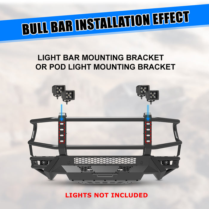 WOLFSTORM Modular Front Bumper for 2019-2024 Ram 1500 Model