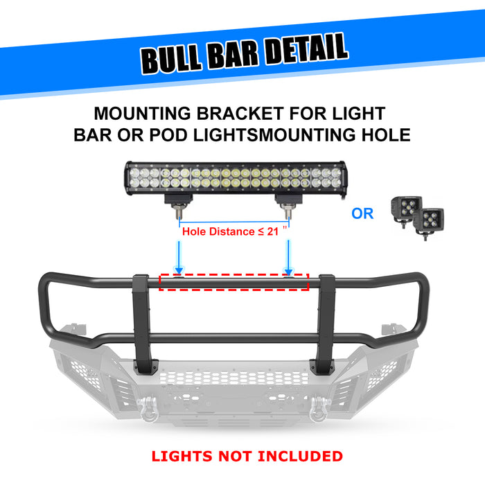 WOLFSTORM Modular Front Bumper for 2019-2024 Dodge RAM 2500/3500