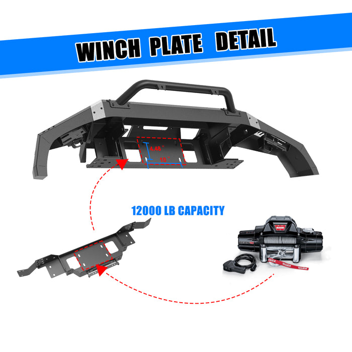 WOLFSTORM Front Bumper for 2014-2021 Toyota Tundra