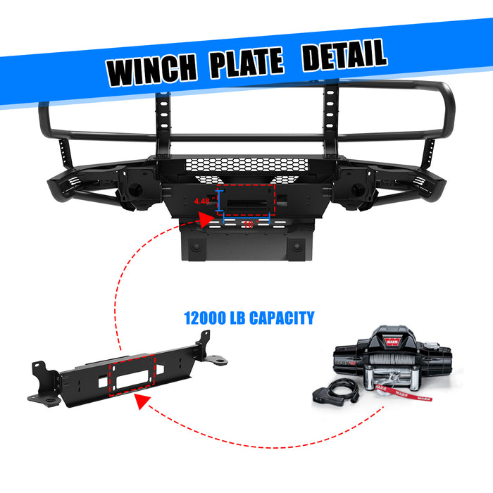 WOLFSTORM Modular Front Bumper for 2019-2024 Ram 1500 Model