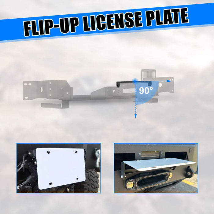 WOLFSTORM Front Hidden Winch Plate for 2007-2013 Toyota Tundra