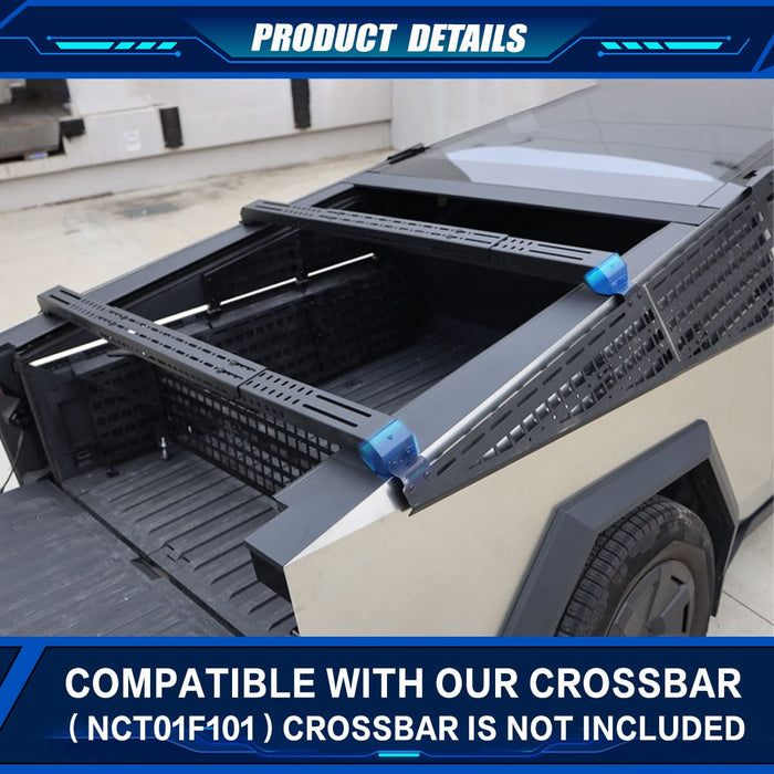 WOLFSTORM Metal Molle Panel Accessories（2 PCS）, Compatible with Tesla Cybertruck Accessories, Suitable for Tesla Cybertruck 2024 2025