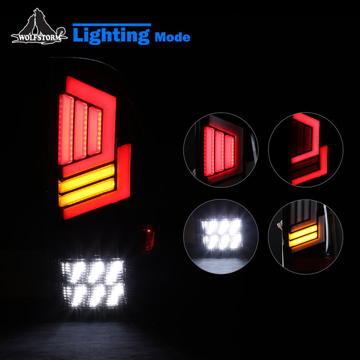 Luz trasera LED WOLFSTORM compatible con Toyota Tacoma 2005-2015.