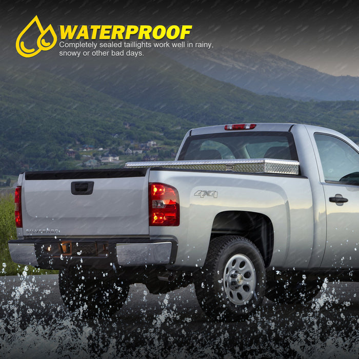 WOLFSTORM Taillights for 2007-2013 Chevy Silverado 1500 2500 3500 with Bulbs and Wiring Kit