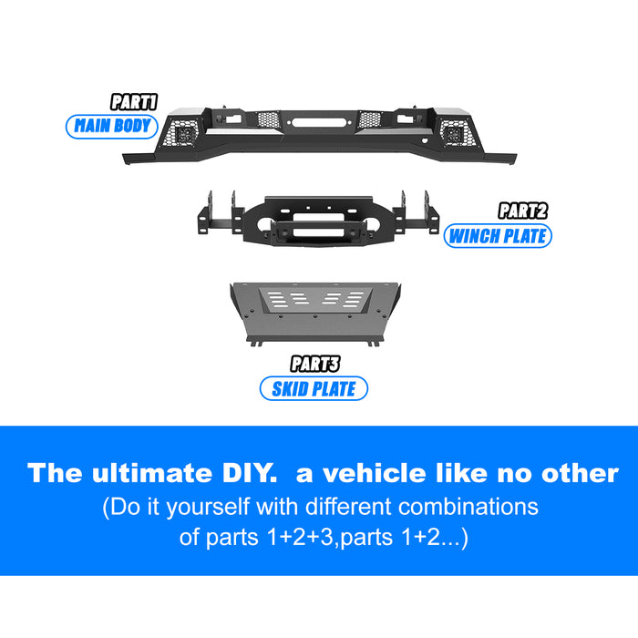WOLFSTORM Front Bumper for 2022-2026 Chevrolet Silverado 1500(Excluded ZR2)