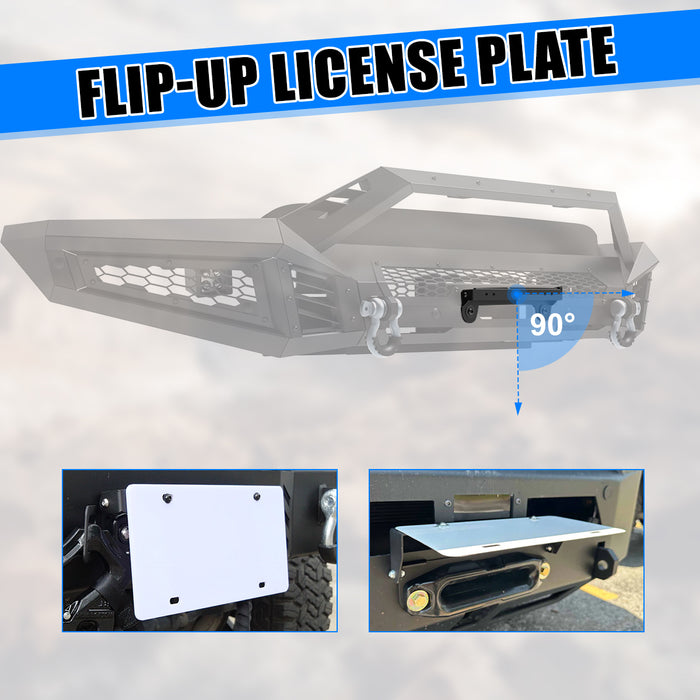 WOLFSTORM Offroad Front Bumper For Ford F-150 2018 2019 2020 Pickup Trucks (Excluding Raptor)