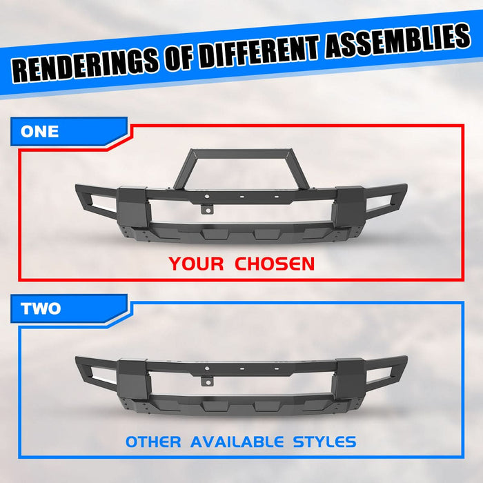 Wolfstorm Front Bumper Assembly Fits for 2024-2025 Tesla Cybertruck