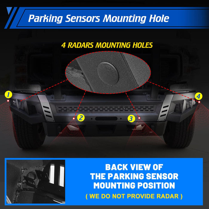 WOLFSTORM Front Bumper Combo for 2017-2022 Ford F-250 F-350 Super Duty - WOLFSTORM
