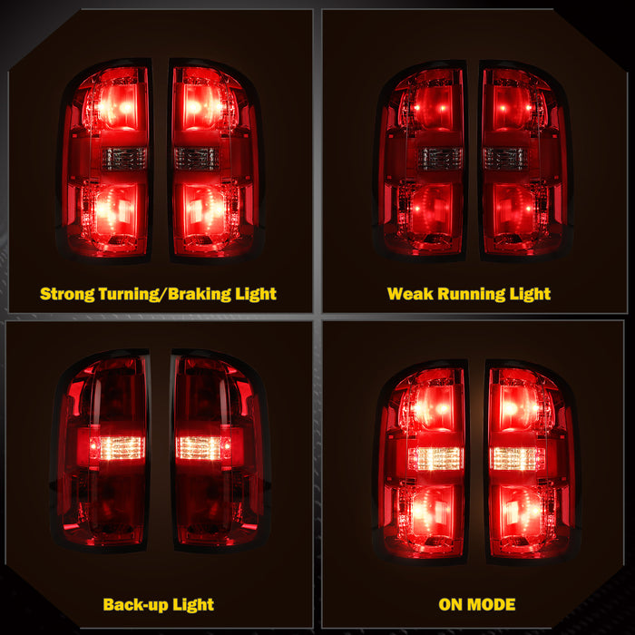 WOLFSTORM Tail Light Assembly for 2015-2022 Chevy Colorado