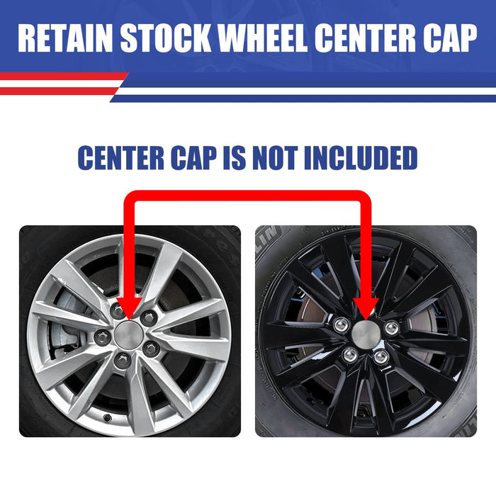 WOLFSTORM 4-Pack 16 Inch Wheel Rim Cover Hubcaps for 2025-2026 TOYOTA CAMRY HYBRID LE Model