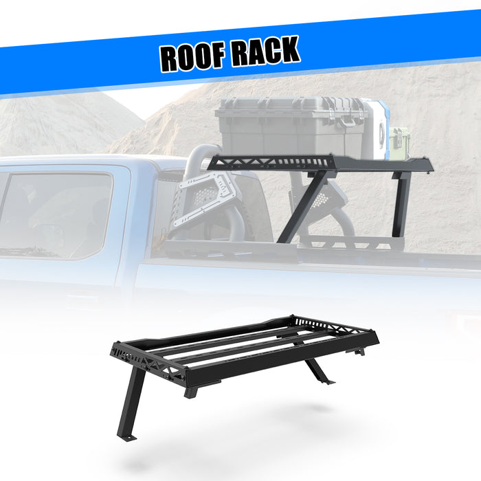 Wolfstorm Universal Adjustable Bed Rack Roll Bar for  Mid-Size &Full-Size Pickup Trucks