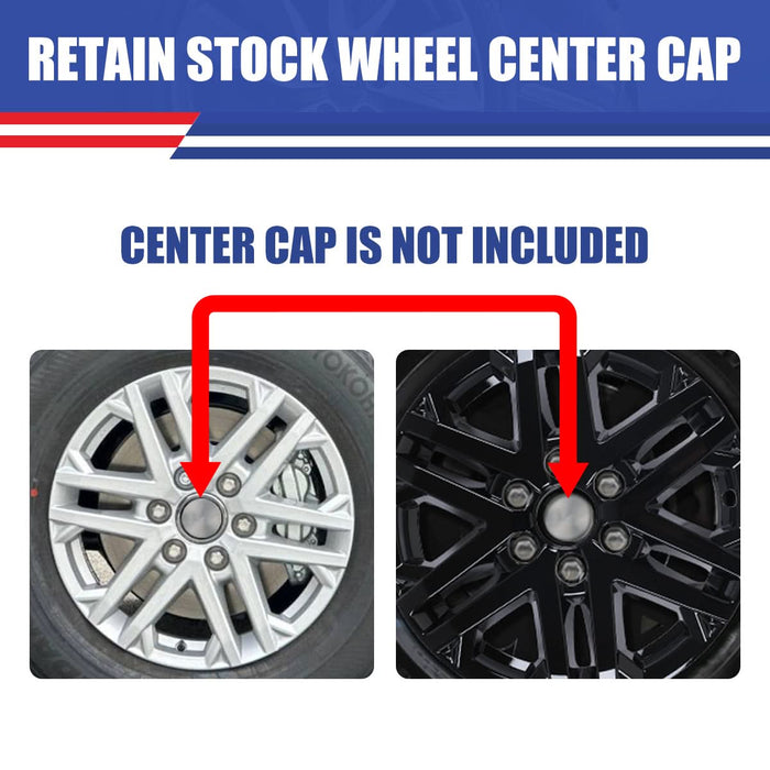 WOLFSTORM 4-Pack 18 Inch Wheel Rim Cover Hubcaps for 2022-26 TOYOTA TUNDRA /2023-26 Toyota Sequoia