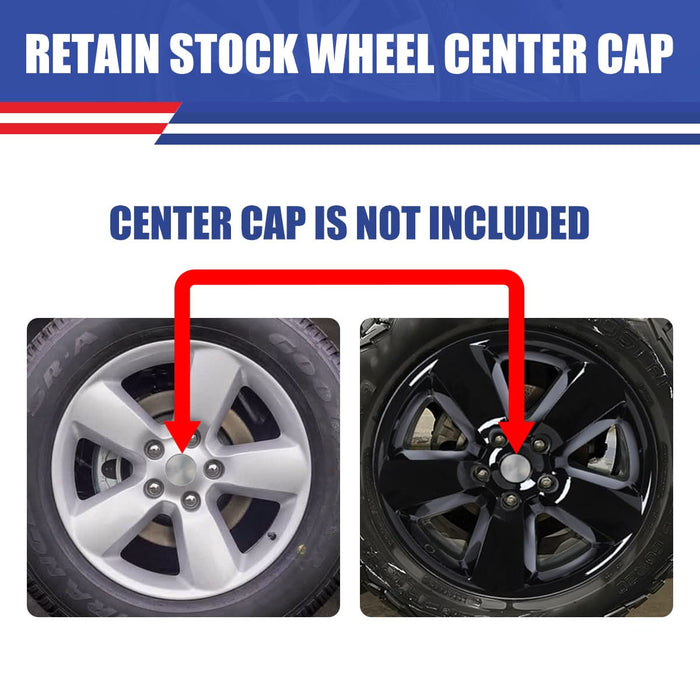 WOLFSTORM 4-Pack 20 Inch Wheel Rim Cover Hubcaps for 2013-2023 DODGE RAM 1500