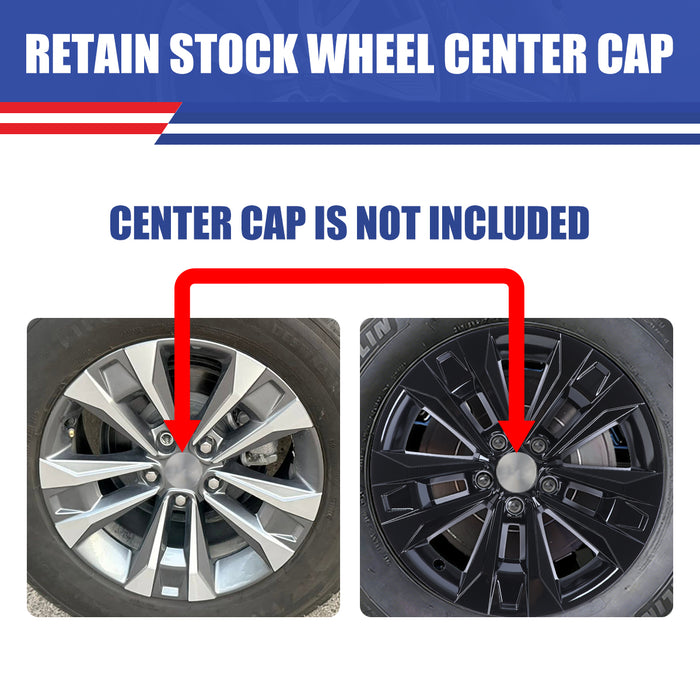 WOLFSTORM 4-Pack 17 Inch Wheel Rim Cover Hubcaps for 2025-2026 CHEVROLET EQUINOX LT Model
