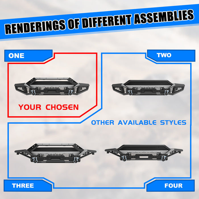 WOLFSTORM Offroad Front Bumper For Ford F-150 2018 2019 2020 Pickup Trucks (Excluding Raptor)