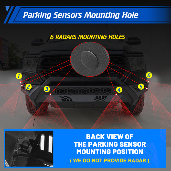 WOLFSTORM Modular Front Bumper for 2019-2024 Ram 1500 Model