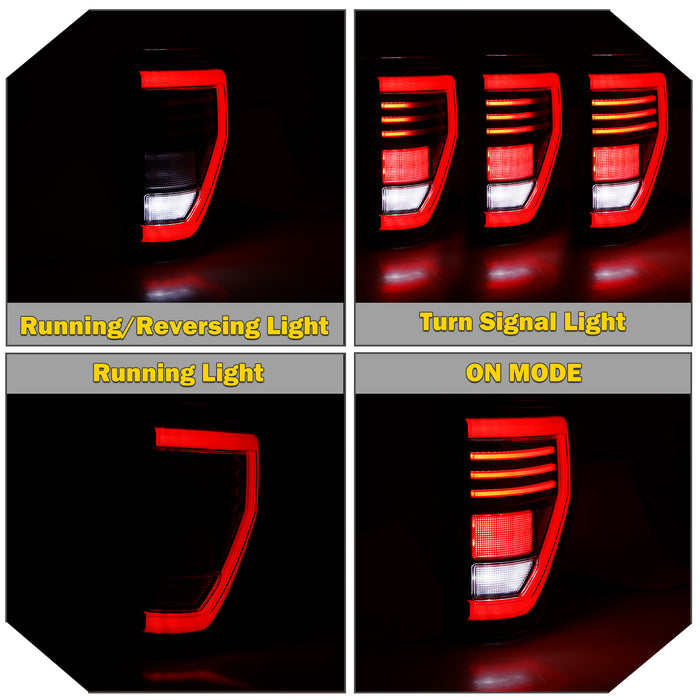WOLFSTORM LED Sequential Taillights Assembly for 2009-2014 Ford F-150
