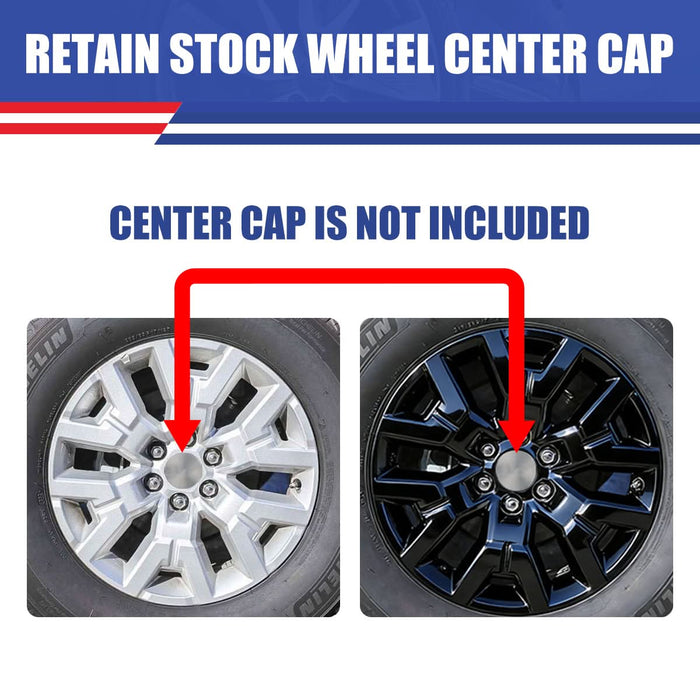 WOLFSTORM 4-Pack 17 Inch Wheel Rim Cover Hubcaps for 2022-2026 NISSAN FRONTIER