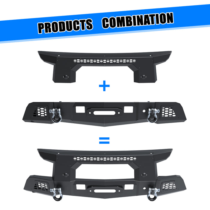 Pare-chocs avant WOLFSTORM pour Chevrolet Silverado 1500 2019-2021