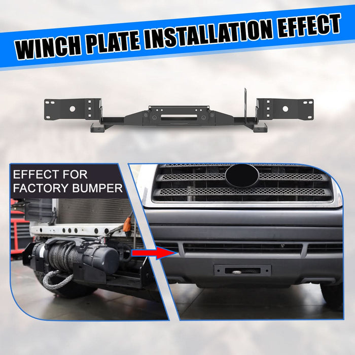 WOLFSTORM Front Hidden Winch Plate for 2007-2013 Toyota Tundra
