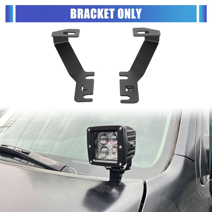 WOLFSTORM 2PCS LED A-Pillar Light Mount Brackets for 2007-2013 Toyota Tundra