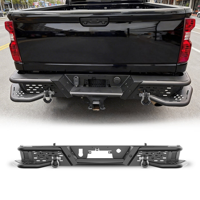 WOLFSTORM Rear Bumper for 2020-2026 Chevy Silverado 2500 HD/3500 HD