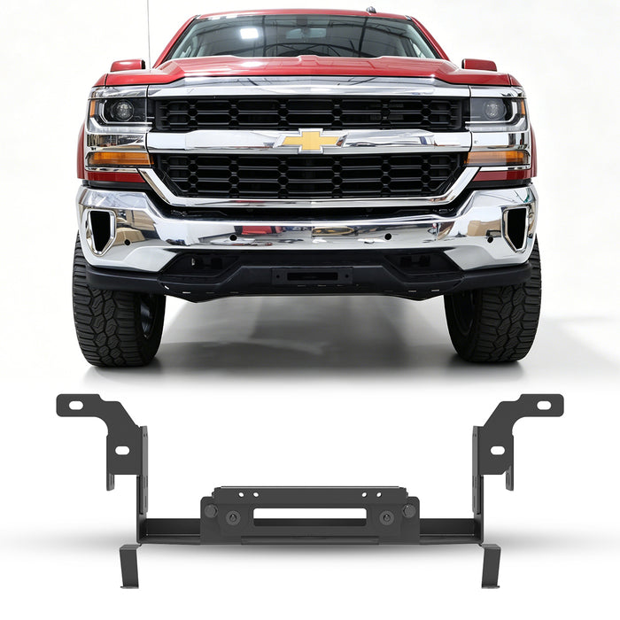 WOLFSTORM Front Hidden Winch Plate for 2016-2018 Chevy Silverado 1500