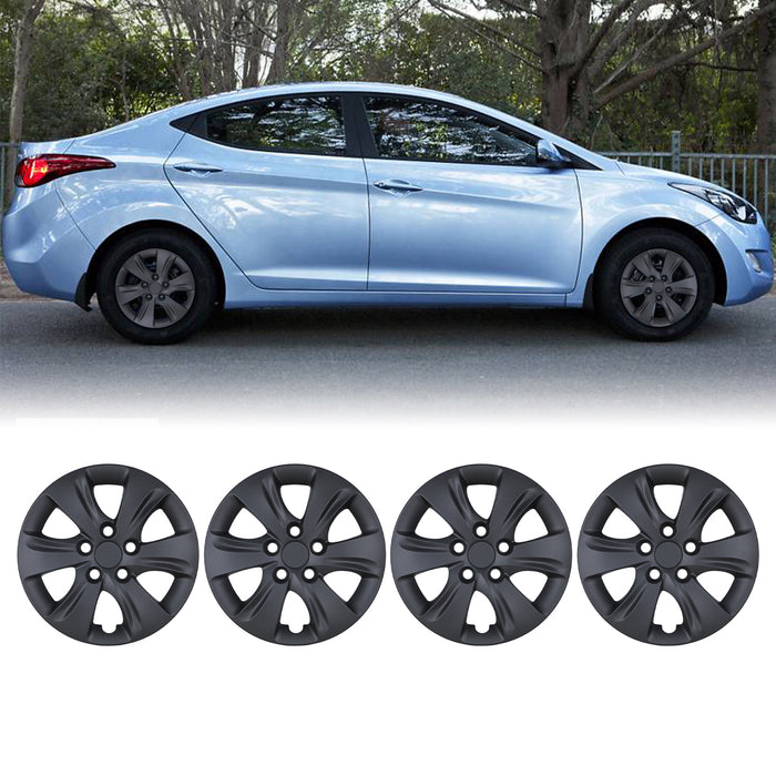 WOLFSTORM 4-Pack 15 Inch Wheel Rim Cover Hubcaps for 2011-2016 Hyundai Elantra Sedan
