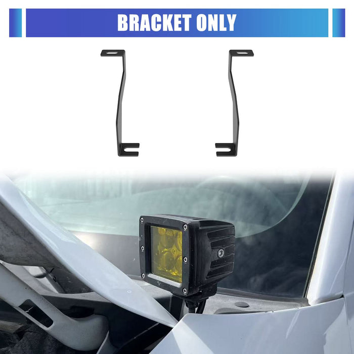 WOLFSTORM 2PCS LED A-Pillar Light Mount Brackets for 2004-2014 Ford F-150
