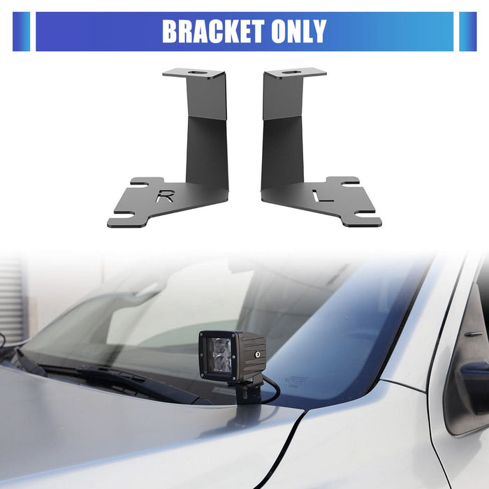 WOLFSTORM A-Pillar LED Lights Bar Mounting Brackets for 2014-2021 Toyota Tundra