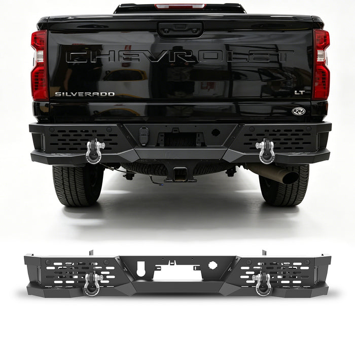 WOLFSTORM Rear Bumper for 2020-2026 Chevy Silverado 2500/3500/2500 HD/3500 HD