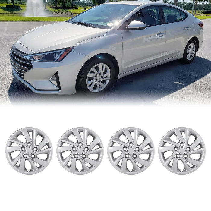 WOLFSTORM 4-Pack 15 Inch Wheel Rim Cover Hubcaps for 2017-2020 Hyundai Elantra Sedan