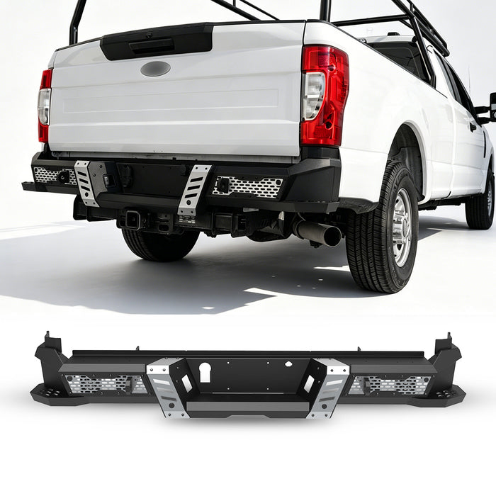 WOLFSTORM Rear Bumper for 2017-2026 Ford F250/F350, a set of 4 Inch LED Lights