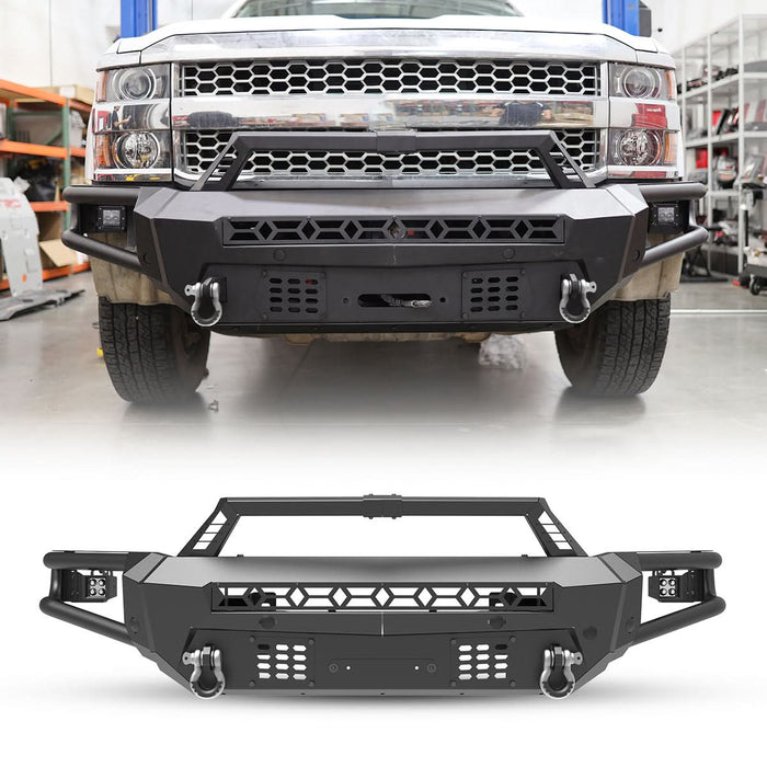 WOLFSTORM Front Bumper for 2015-2019 Chevy Silverado 2500/3500/2500 HD/3500 HD