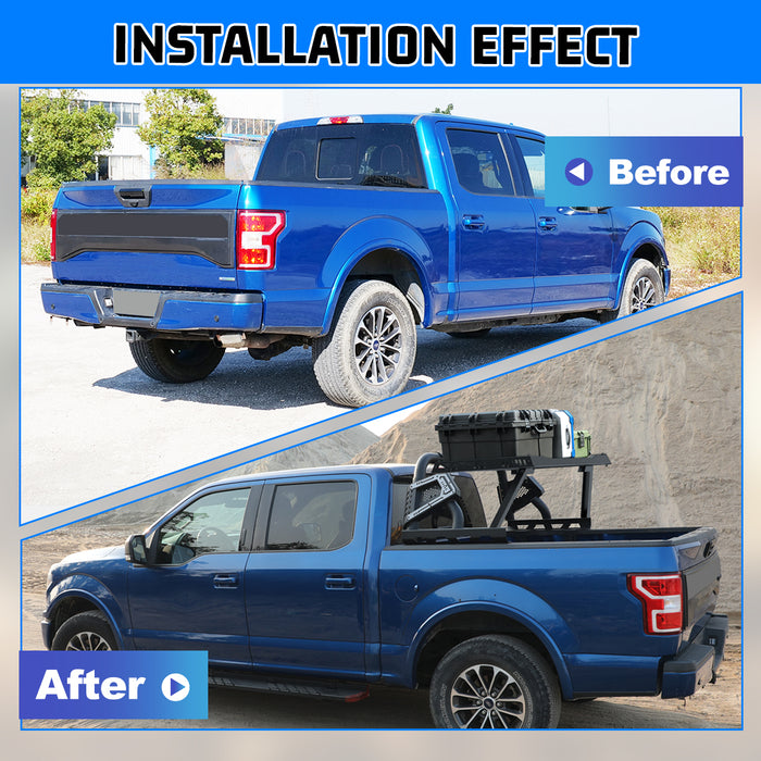 Wolfstorm Universal Adjustable Bed Rack Roll Bar for  Mid-Size &Full-Size Pickup Trucks