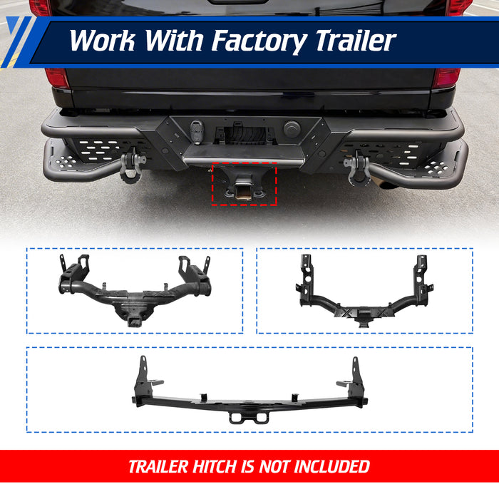 WOLFSTORM Rear Bumper for 2020-2026 Chevy Silverado 2500 HD/3500 HD