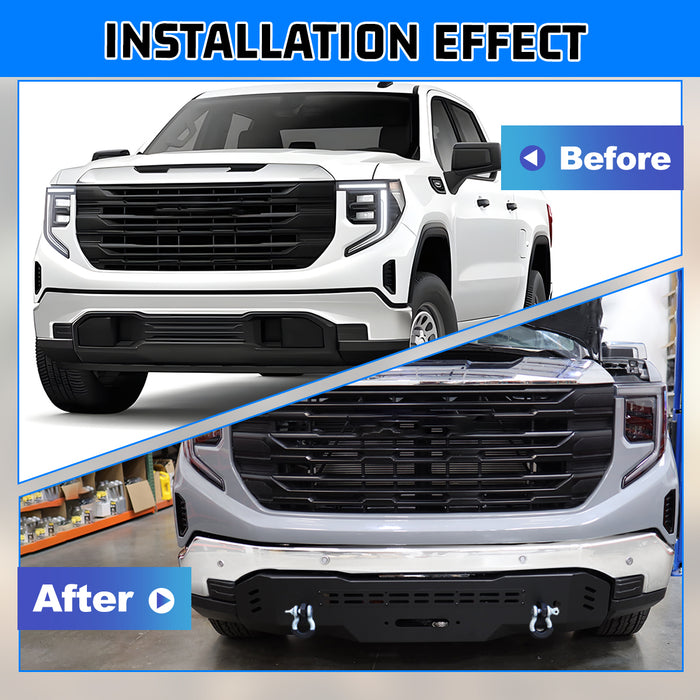 WOLFSTORM Front Bumper for 2022-2025 GMC sierra 1500