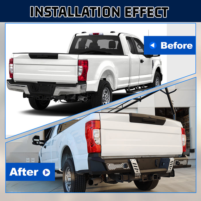 WOLFSTORM Rear Bumper for 2017-2025 Ford F250/F350, a set of 4 Inch LED Lights