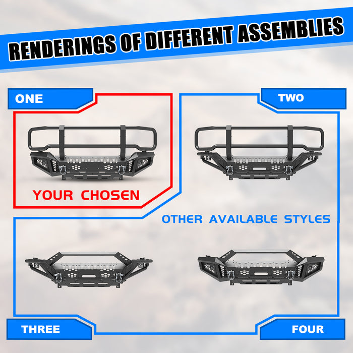 WOLFSTORM Modular Front Bumper for 2019-2024 Dodge RAM 2500/3500