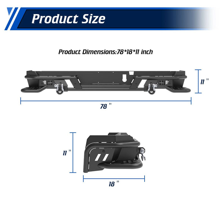 WOLFSTORM Rear Bumper for Dodge 2025 Ram 1500
