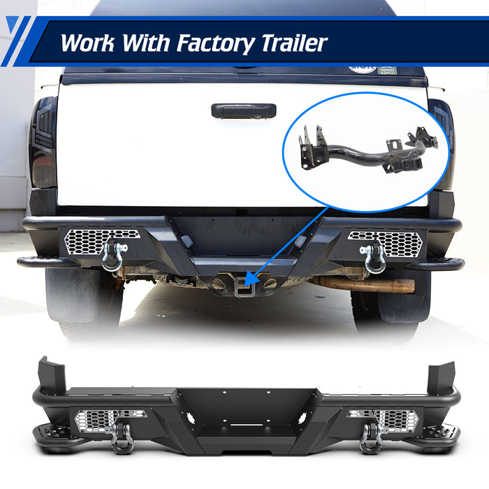 WOLFSTORM Rear Bumper for 2005-2015 Toyota Tacoma