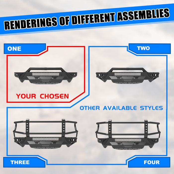 WOLFSTORM Modular Front Bumper for 2019-2024 Ram 1500 Model