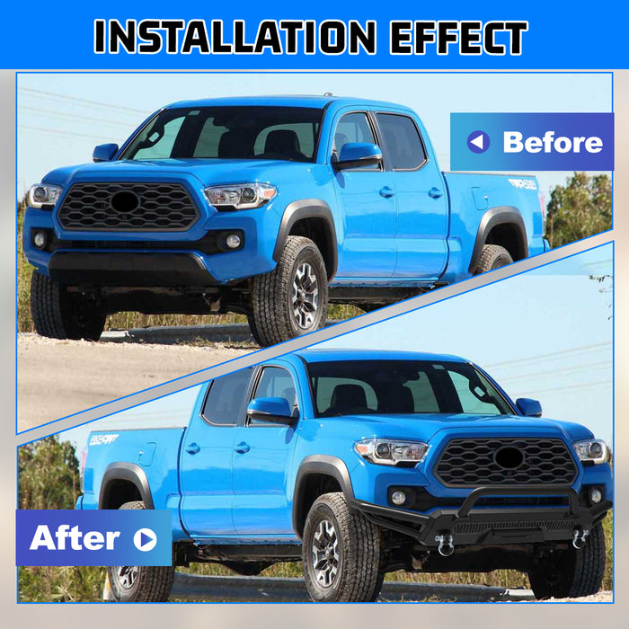 WOLFSTORM Pare-chocs avant compatible avec Toyota Tacoma 2016-2023