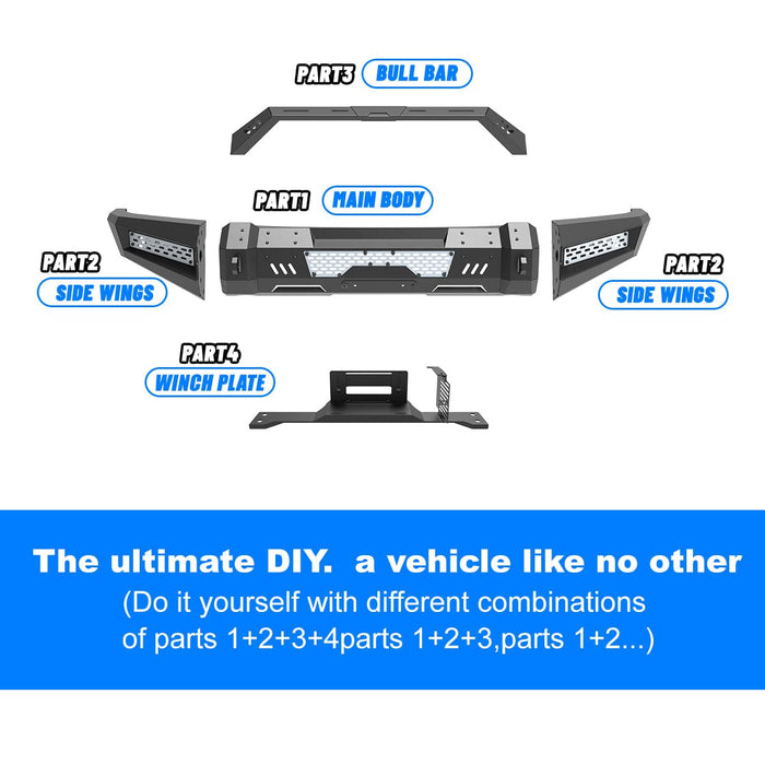 WOLFSTORM Offroad Front Bumper For Ford F-150 2015-2017(Excluding Raptor)