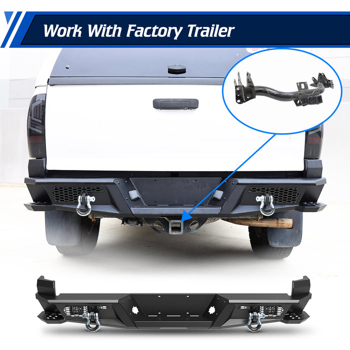 WOLFSTORM Rear Bumper for 2005-2015 Toyota Tacoma