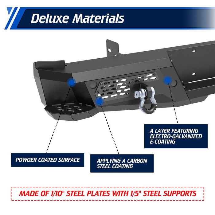 WOLFSTORM Rear Bumper for 1999-2016 FORD F-250/F-350